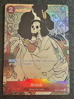 Brook English Version 1st Anniversary Exclusive Promo Card NM One Piece - Image 1