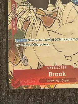 Brook English Version 1st Anniversary Exclusive Promo Card NM One Piece - Image 3
