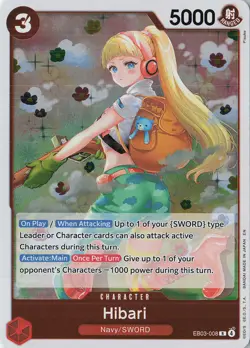 Hibari R Extra Booster: One Piece Heroines Edition EB03-008 NM Foil - Image 1