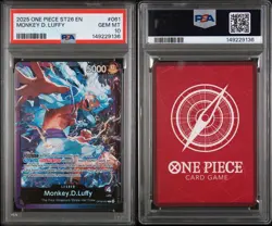 2025 ONE PIECE STARTER DECK ST26-PURPLE/BLACK MONKEY D. LUFFY PSA 10 - Image 3