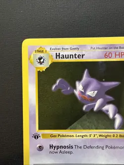 Pokemon Card - Haunter Base Set Shadowless 29/102 1st Edition Uncommon - Image 3