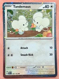 Tandemaus~~Cute Pokemon Cards~Normal Type/Colorless ~ Soft White & Cream Gallery - Image 1