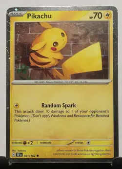 Pikachu - (Cosmo Holo) 051/162 Miscellaneous Cards & Products Holo - Image 1