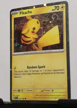 Pikachu - (Cosmo Holo) 051/162 Miscellaneous Cards & Products Holo - Image 2