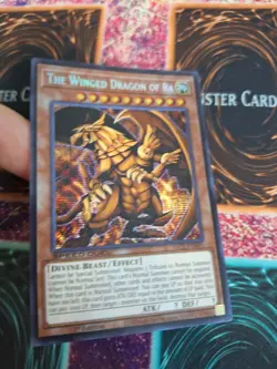 Yugioh The Winged Dragon of Ra SBC2-END01 Prismatic Secret Rare 1st Edition NM - Image 2