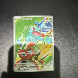 Nintendo Pokemon TCG Bulbasaur Holo Basic 80 HP MEP Card 037 Leech Seed 10 - Image 1