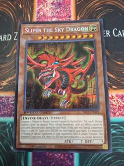 Yugioh Slifer the Sky Dragon SBC2-ENA01 Prismatic Secret Rare 1st Edition NM - Image 1