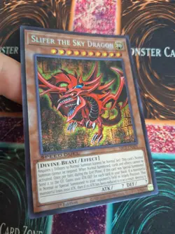 Yugioh Slifer the Sky Dragon SBC2-ENA01 Prismatic Secret Rare 1st Edition NM - Image 2
