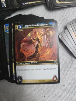 Blizzard WoW TCG Legion Card Lot Ingrid Shadowstorm Anchorite Viluaa - Image 2