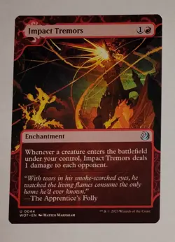 Impact Tremors Regular 0044 Uncommon Magic The Gathering Card MTG TCG 2023 - Image 1