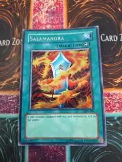 Yugioh Salamandra DDS-006 Prismatic Secret Rare Unlimited Moderately Played - Image 1