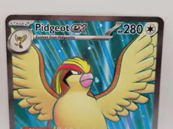 Pidgeot ex 217/197 Full Art Ultra Rare Obsidian Flames OBF Pokemon Card NM - Image 2
