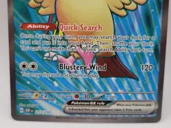 Pidgeot ex 217/197 Full Art Ultra Rare Obsidian Flames OBF Pokemon Card NM - Image 3