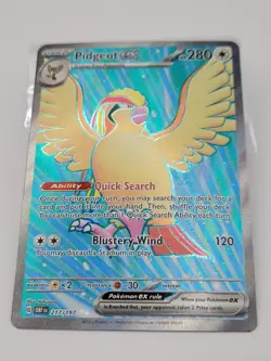 Pidgeot ex 217/197 Full Art Ultra Rare Obsidian Flames OBF Pokemon Card NM - Image 5