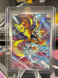 Pokemon TCG Zeraora Card 151/142 Stellar Crown Illustration Rare Nm - Image 1