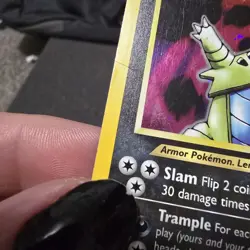 Pokemon Tyranitar Holo Rare Card 12/75 Neo Discovery with SWIRL 💫 - Image 5