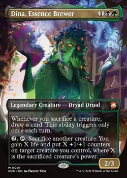 Dina, Essence Brewer - Foil Extended Art SOC NM MTG - Image 1