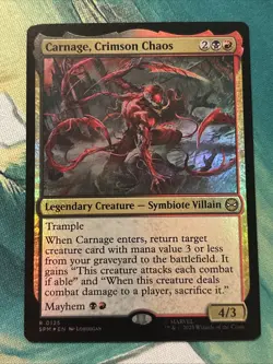 MTG Carnage, Crimson Chaos Foil Nm Marvel's Spider-Man - Image 1