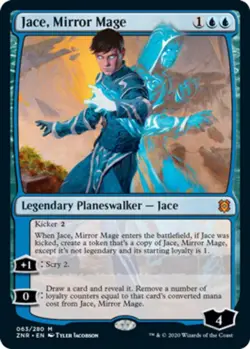 1x Jace, Mirror Mage - Foil NM-Mint, English Zendikar Rising MTG Magic - Image 1