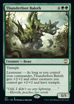 Thunderfoot Baloth [Streets of New Capenna Commander] Magic MTG - Image 1