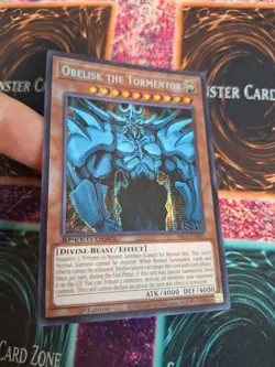 Yugioh Obelisk the Tormentor SBC2-ENB01 Prismatic Secret Rare 1st Edition NM - Image 2