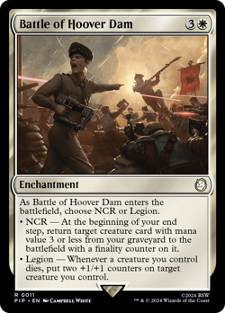 Battle of Hoover Dam 11 PIP Universes Beyond: Fallout MTG Magic NM - Image 1