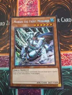 Yugioh Mobius the Frost Monarch SBC2-ENI21 Prismatic Secret Rare 1st Edition NM - Image 1