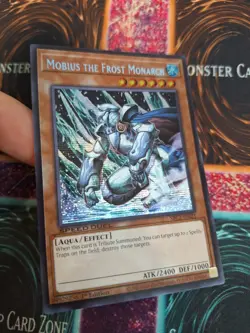 Yugioh Mobius the Frost Monarch SBC2-ENI21 Prismatic Secret Rare 1st Edition NM - Image 2