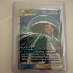 Pokemon Magikarp & Wailord GX TAG TEAM Holo Card SM166 HP 300 - Image 2