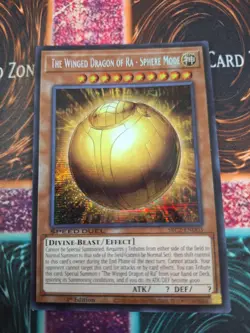 Yugioh The Winged Dragon of Ra - Sphere Mode SBC2-END03 Prismatic Secret 1st NM - Image 1