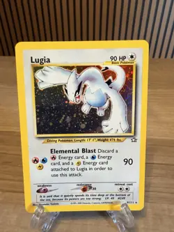 2000 Pokemon Neo Genesis Lugia 9/111 Holo Unlimited Clean NM Vintage NM + 💎 - Image 2