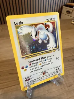 2000 Pokemon Neo Genesis Lugia 9/111 Holo Unlimited Clean NM Vintage NM + 💎 - Image 3