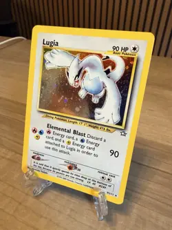 2000 Pokemon Neo Genesis Lugia 9/111 Holo Unlimited Clean NM Vintage NM + 💎 - Image 4