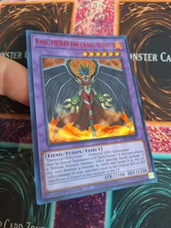 Yugioh Evil HERO Inferno Wing LDS3-EN027 Red Ultra Rare 1st Edition Near Mint - Image 2