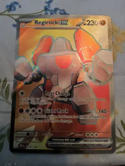 Pokemon - Regirock ex 214/182 - SV Destined Rivals - Full Art Textured - NM - Image 1