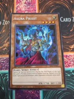 Yugioh Asura Priest SBC2-ENI05 Prismatic Secret Rare 1st Edition Near Mint - Image 1