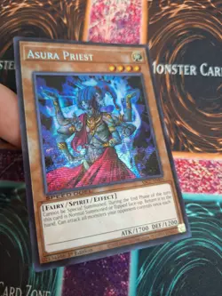 Yugioh Asura Priest SBC2-ENI05 Prismatic Secret Rare 1st Edition Near Mint - Image 2