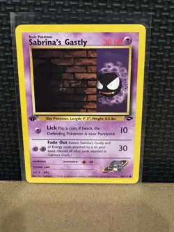 2000 Pokemon Gym Challenge - 1st Edition - Sabrina’s Gastly 96/132 - Ungraded - Image 1