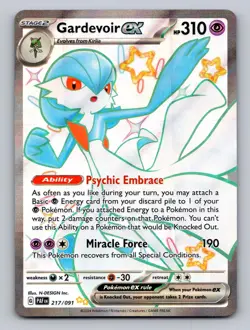 Gardevoir ex 217/091 Shiny Ultra Rare Paldean Fates Pokemon NM/Mint! - Image 1