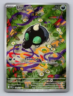 Shroodle 149/132 Illustration Rare Mega Evolution Pokemon Holo NM - Image 1
