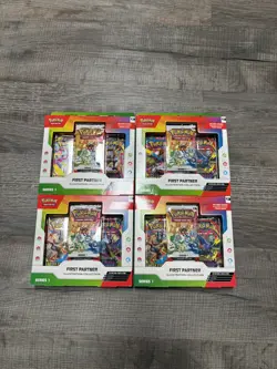 Pokemon TCG First Partner Illustration Collection Box Series 1 Lot Of 4 Sealed - Image 1