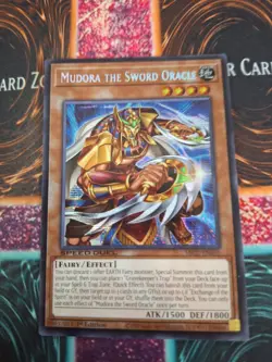 Yugioh Mudora the Sword Oracle SBC2-ENF01 Prismatic Secret 1st Edition NM/LP - Image 1