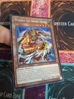 Yugioh Mudora the Sword Oracle SBC2-ENF01 Prismatic Secret 1st Edition NM/LP - Image 2