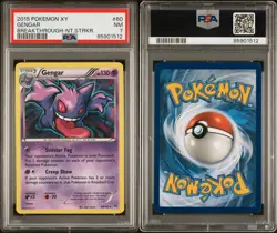 2015 POKEMON XY BREAKTHROUGH NIGHT STRIKER #60 GENGAR PSA 7 - Image 3
