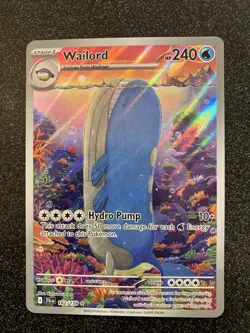 Wailord 162/159 Full Art Holo Pokemon SV09: Journey Together - Grading Worthy!! - Image 1