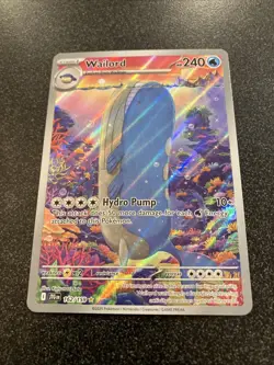 Wailord 162/159 Full Art Holo Pokemon SV09: Journey Together - Grading Worthy!! - Image 2