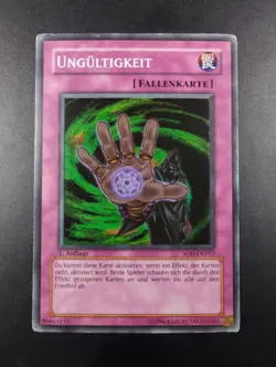 YUGIOH 2004 | NULL AND VOID | SOD-DE057 | 1ST EDT | GERMAN | POOR (HEAVY PLAYED) - Image 1