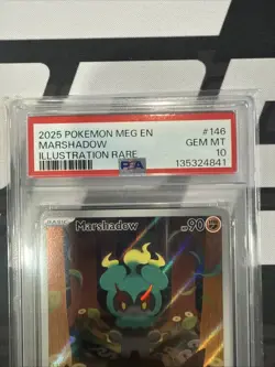 2025 Pokemon MEG Mega evolution Marshadow PSA 10 Gem Mint 146 IR - Image 2