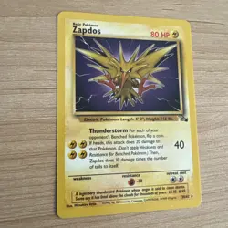 Pokemon Zapdos Fossil 30/62 - Image 1