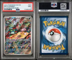 2023 Pokemon Brute Bonnet 207/182 Sv04: Paradox Rift Holo PSA 9 Mint - Image 3